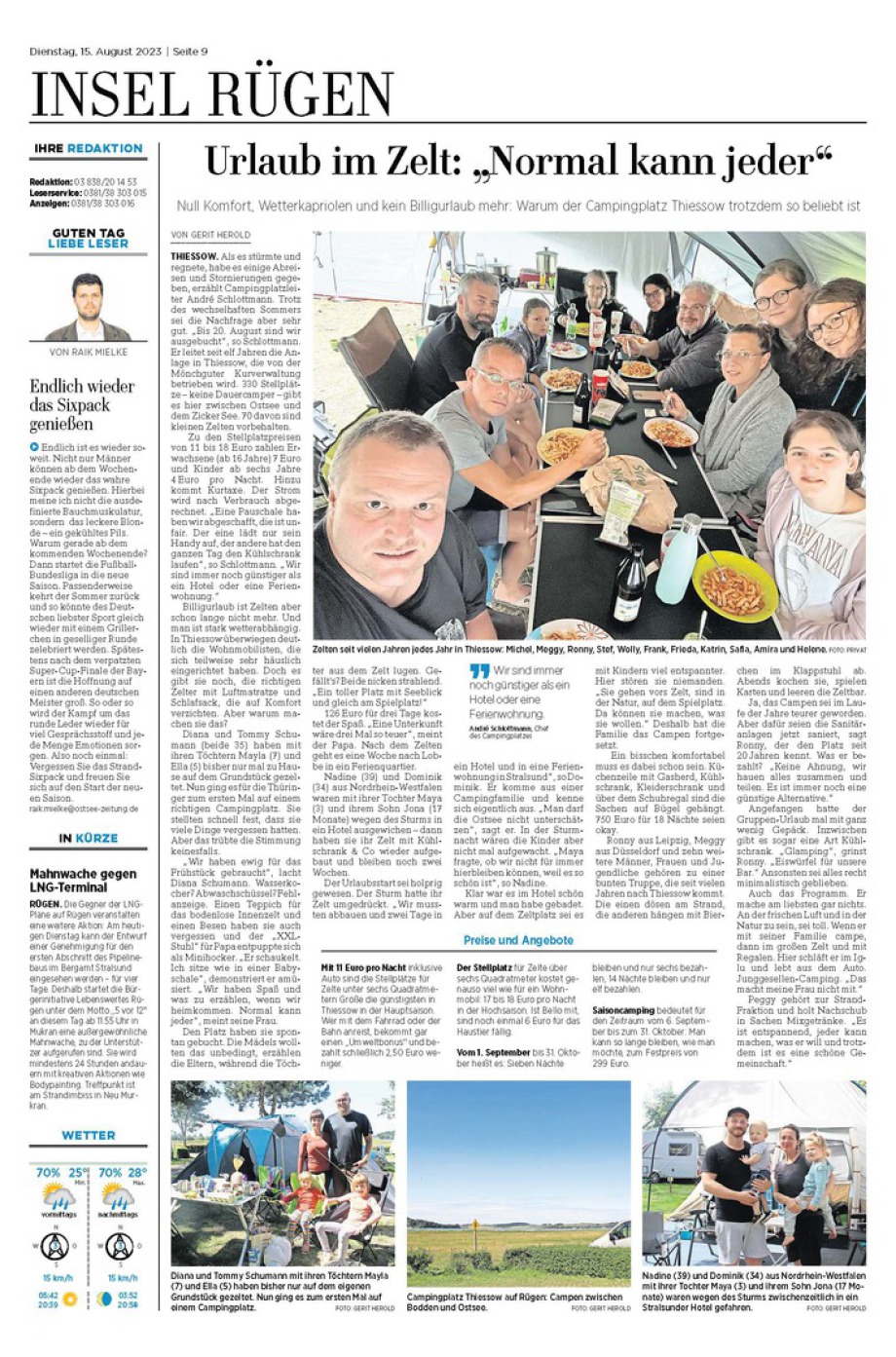 Ostsee-Zeitung 15.08.2023